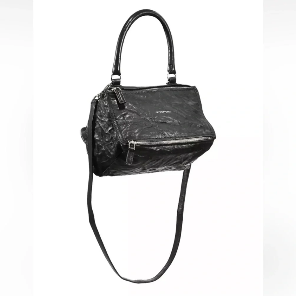 Givenchy Pandora Black Leather Crinkle Bag